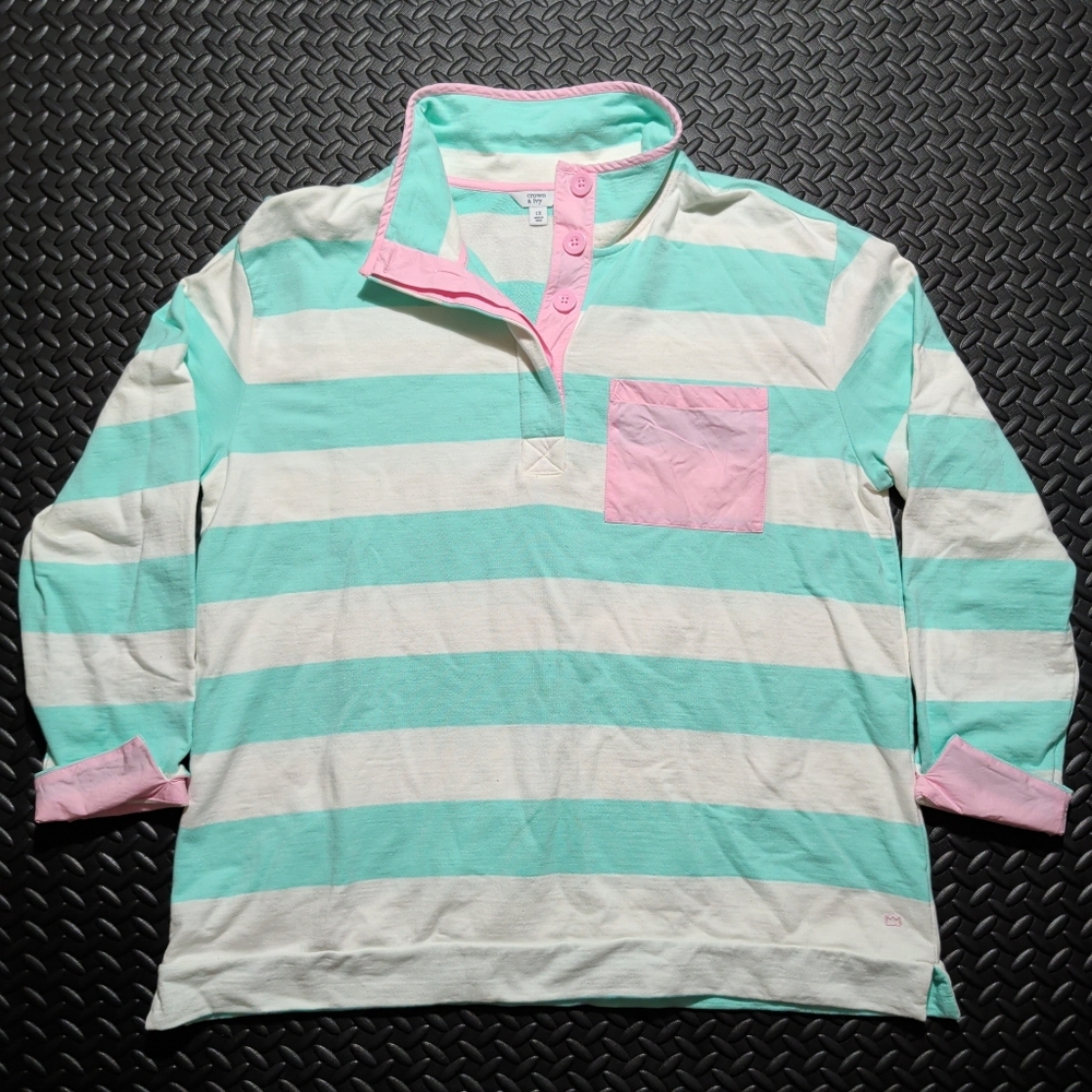 Crown & Ivy polo jersey top women's size 1XL